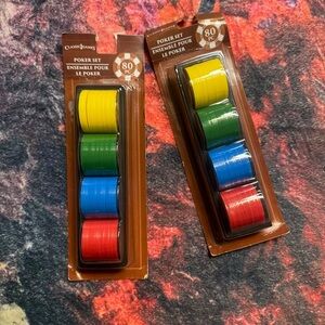 💜 Classic Games Poker Set with Colorful Chips